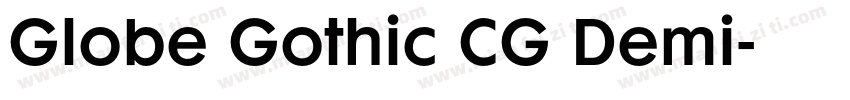 Globe Gothic CG Demi字体转换